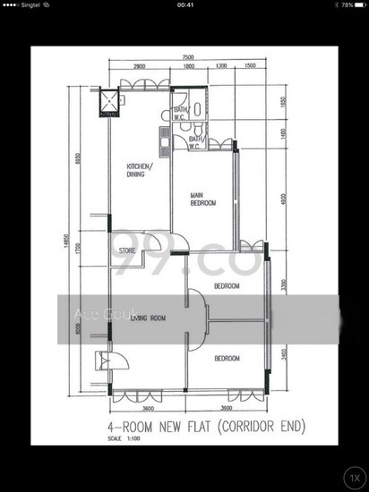 Blk 242 Hougang Street 22 (Hougang), HDB 4 Rooms #137535272
